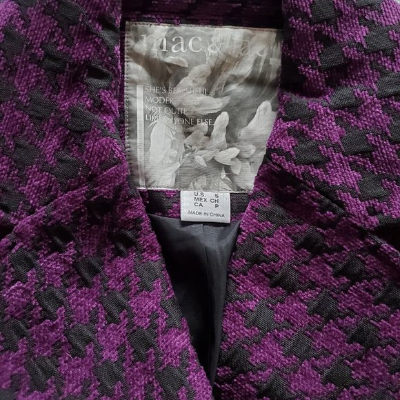 Mac & Jac Women Size S Double Breasted Coat Flare - Picture 8 of 8